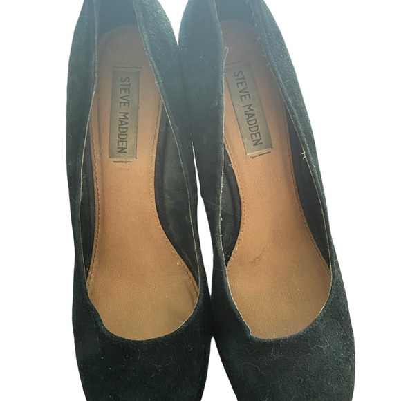 Steve Madden Women’s suede platform wedges size 8.5 - Picture 4 of 5